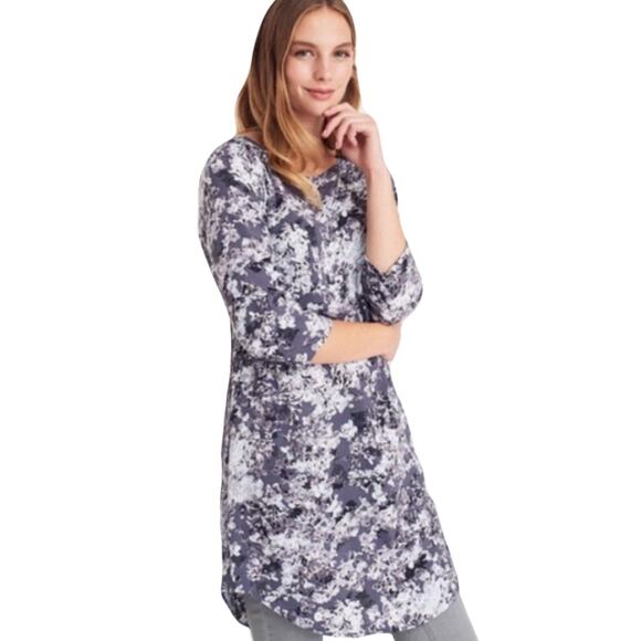 NWOT JOULES Martha Floral Tunic Mini Shift Dress Size 4 - Picture 1 of 9